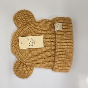 SALE 9 LEFT⚡️C.C. EAR TODDLER/BABY MUSTARD BEANIE